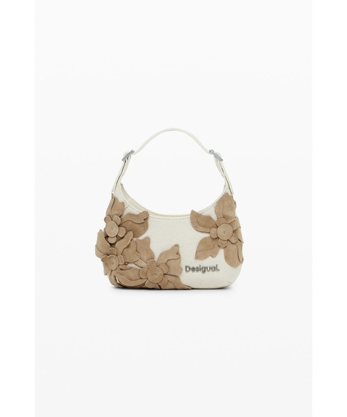 Desigual(デシグアル)の「フラワーアップリケミニハンドバッグ ショルダー(ボディバッグ/ウエストポーチ・レディース・ホワイト・FREE)」の10枚目の写真