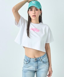 クロップド ネオンロゴ Tシャツ