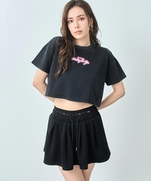 クロップド ネオンロゴ Tシャツ
