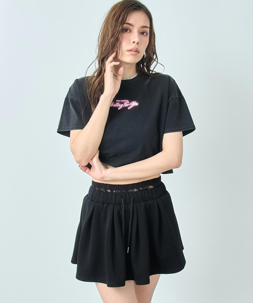 ANAP(アナップ)の「クロップド ネオンロゴ Tシャツ(Tシャツ/カットソー・レディース・ブラック/ピンク/ホワイト・FREE)」の17枚目の写真