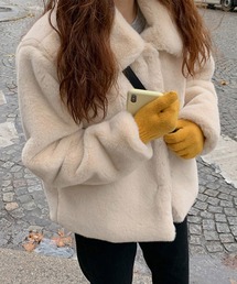 1er Arrondissement ベージュファーコート　✴︎新品、未使用 Lサイズ】チベットラムファーコート｜BIGI online store - ビギ