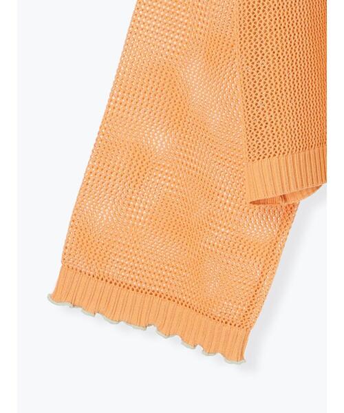 ehka sopo（エヘカソポ）の「メッシュリボンカーディガン（カーディガン/ボレロ・レディース・グリーン/キナリ/オレンジ/サックスブルー・F）」の5枚目の写真