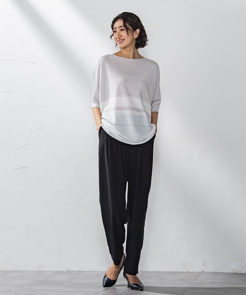 la.f…(ラエフ)の「キレリテーパードパンツ≪洗濯機で洗える≫(スラックス・レディース・キャメル/チャコールグレー/ブラック・11号/9号/7号)」の17枚目の写真