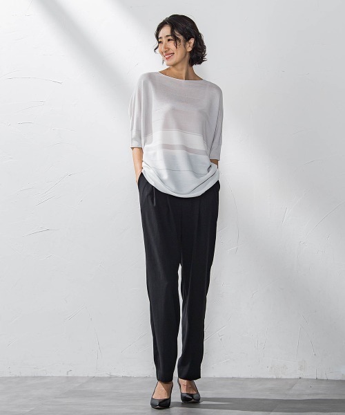 la.f…(ラエフ)の「キレリテーパードパンツ≪洗濯機で洗える≫(スラックス・レディース・キャメル/チャコールグレー/ブラック・11号/9号/7号)」の20枚目の写真