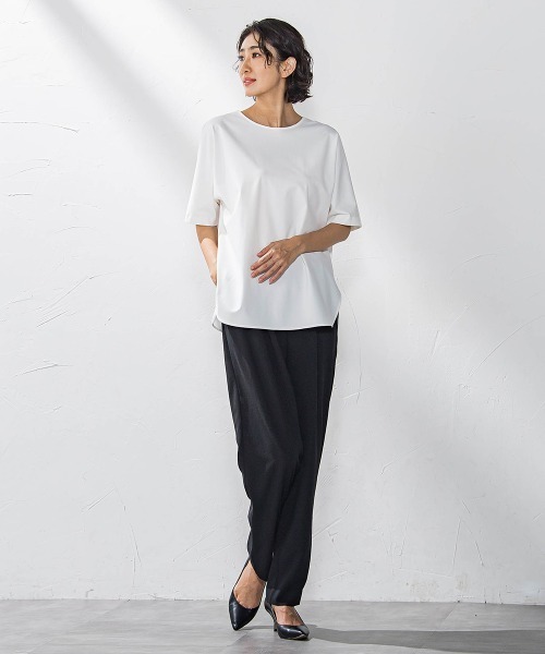 la.f…(ラエフ)の「キレリテーパードパンツ≪洗濯機で洗える≫(スラックス・レディース・キャメル/チャコールグレー/ブラック・11号/9号/7号)」の22枚目の写真