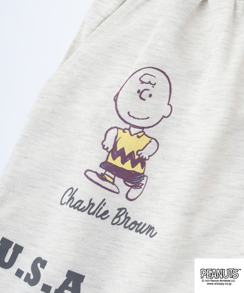 PEANUTS(ピーナッツ)の「PEANUTS カレッジ柄プリントミニ裏毛ハーフパンツ(その他パンツ・メンズ・オートミール/チャコール/ライトカーキ・LL/L/M)」の16枚目の写真