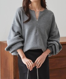 ハーフジップ」に該当するニット/セーターファッション通販