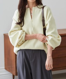MARK & LONA ハーフZIPイエロートップス36 MARK & LONA ハーフZIPイエロートップス36 MARK & LONA ハーフ