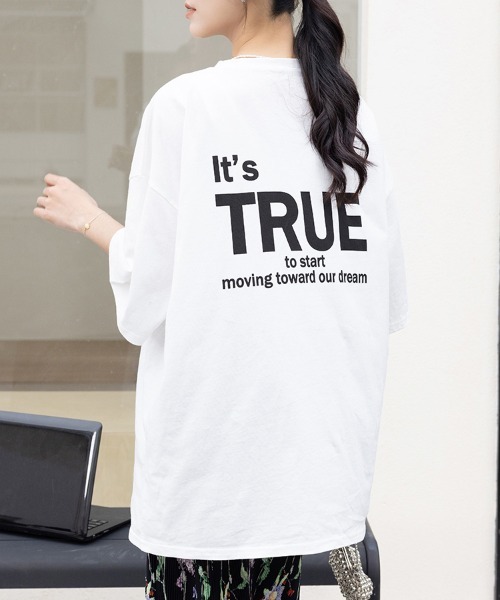 ONEP STAR(ワンピスター)の「5typeプリントTシャツ(Tシャツ/カットソー・レディース・ホワイト系その他/ホワイト系その他3/ブラック系その他4/ホワイト/ブラック系その他3/ホワイト系その他4/ブラック系その他/ブラック/ブラック系その他5/ホワイト系その他5・MEDIUM)」の5枚目の写真