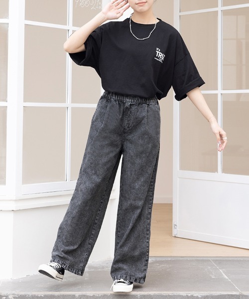 ONEP STAR(ワンピスター)の「5typeプリントTシャツ(Tシャツ/カットソー・レディース・ホワイト系その他/ホワイト系その他3/ブラック系その他4/ホワイト/ブラック系その他3/ホワイト系その他4/ブラック系その他/ブラック/ブラック系その他5/ホワイト系その他5・MEDIUM)」の22枚目の写真