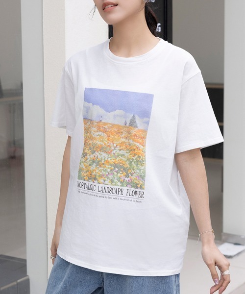 ONEP STAR(ワンピスター)の「5typeプリントTシャツ(Tシャツ/カットソー・レディース・ホワイト系その他/ホワイト系その他3/ブラック系その他4/ホワイト/ブラック系その他3/ホワイト系その他4/ブラック系その他/ブラック/ブラック系その他5/ホワイト系その他5・MEDIUM)」の17枚目の写真