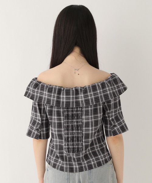 Heather（ヘザー）の「アソートオフショルシャツ（半袖）　575216（シャツ/ブラウス・レディース・ホワイト系その他/ブラック系その他/ブラウン系その他・FREE）」の17枚目の写真