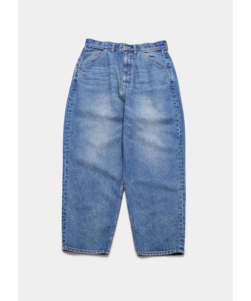 APPLEBUM（アップルバム）の「“Selena” Wide Tapered Denim Pants (Damage)（デニムパンツ・メンズ・インディゴブルー・MEDIUM/X-LARGE/LARGE/SMALL）」の11枚目の写真