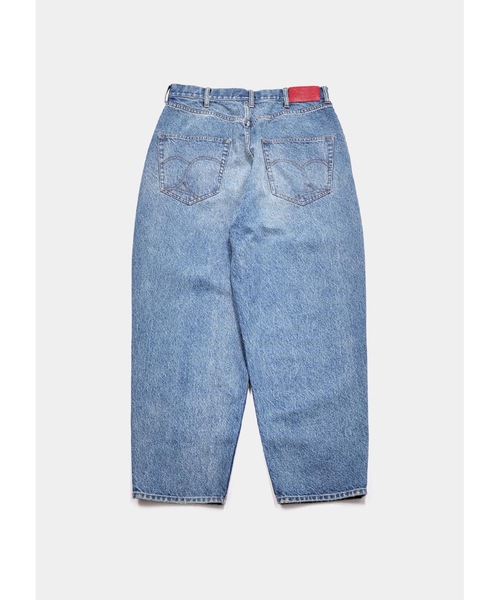 APPLEBUM（アップルバム）の「“Selena” Wide Tapered Denim Pants (Damage)（デニムパンツ・メンズ・インディゴブルー・MEDIUM/X-LARGE/LARGE/SMALL）」の12枚目の写真