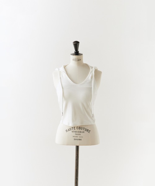Pari製 SCANDAL！パンクロック 人  タンクトップ S/M セール】Camisole with hood / フード付きタンクトップ（タンク