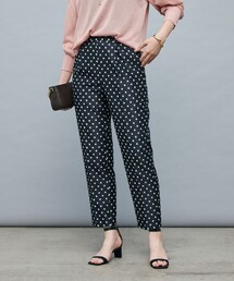 NOLLEY’S Sophi | ウォッシャブルドットジャガードテーパードパンツ(その他パンツ)
