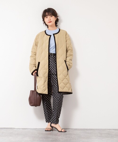 NOLLEY’S Sophi（ノーリーズソフィ）の「ウォッシャブルドットジャガードテーパードパンツ（その他パンツ・レディース・ベージュ系その他/ブラック系その他・38/36/34）」の11枚目の写真