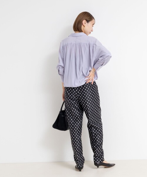 NOLLEY’S Sophi（ノーリーズソフィ）の「ウォッシャブルドットジャガードテーパードパンツ（その他パンツ・レディース・ベージュ系その他/ブラック系その他・38/36/34）」の14枚目の写真