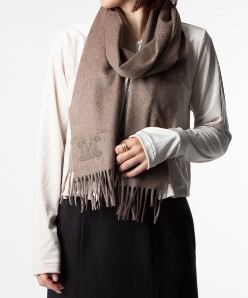 セール】MAX MARA STOLA 28X206 CM CASHMERE CON M GRAZIATA