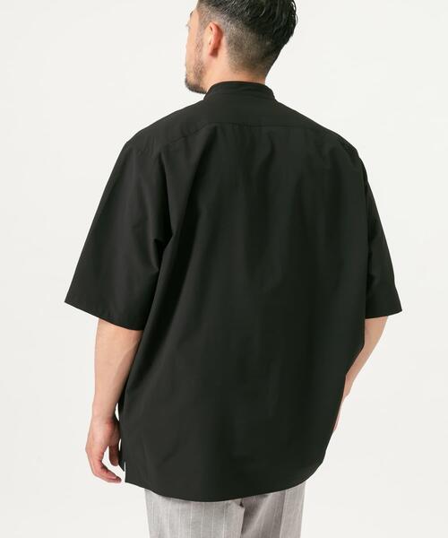 MURRAL 半袖 セール】『XLサイズあり』マイクロサッカーバンドカラー半袖シャツ