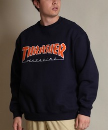 THRASHER/スラッシャー トレーナー スウェット クルーネック ロゴ 裏起毛 254TH1TR063