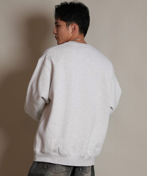 THRASHER(スラッシャー)の「THRASHER/スラッシャー トレーナー スウェット クルーネック ロゴ 裏起毛 254TH1TR063(スウェット・メンズ・ホワイト/ネイビー/ブラック・M/L/XL)」の5枚目の写真