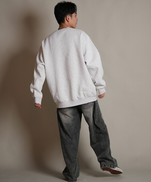 THRASHER(スラッシャー)の「THRASHER/スラッシャー トレーナー スウェット クルーネック ロゴ 裏起毛 254TH1TR063(スウェット・メンズ・ホワイト/ネイビー/ブラック・M/L/XL)」の8枚目の写真