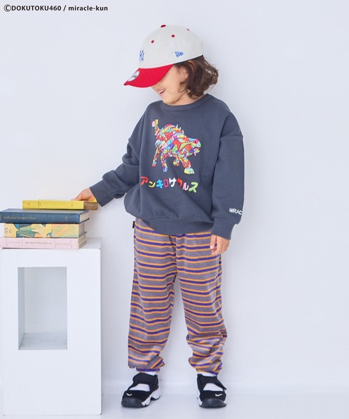 ミラクルくん MIRACLE-KUN/ミラクルくん】別注ミラクルザウルスプリントトレーナー