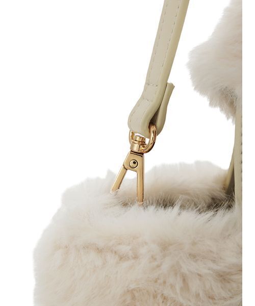 LILY BROWN（リリーブラウン）の「エコファーコンビ2wayトート（トートバッグ・レディース・アイボリー/ブラック/ピンクベージュ/ライトブルー/ライトグレー/チェック・F）」の18枚目の写真