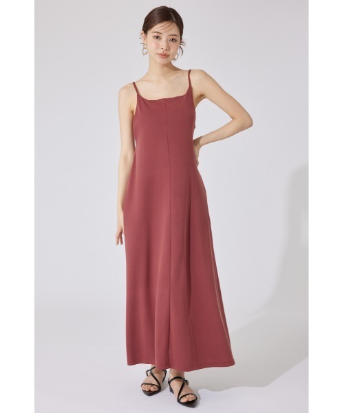 rienda（リエンダ）の「リラックスカットキャミワンピース 秋服 夏服（ワンピース・レディース・バーガンディー/ベージュ/ブラック・FREE）」の4枚目の写真