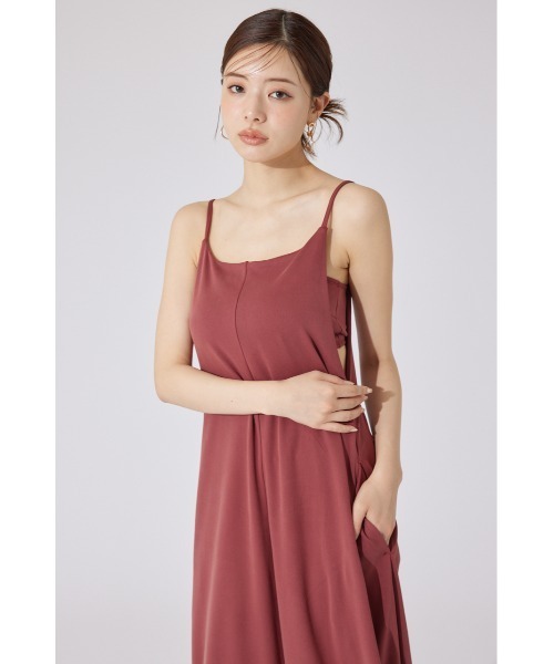 rienda（リエンダ）の「リラックスカットキャミワンピース 秋服 夏服（ワンピース・レディース・バーガンディー/ベージュ/ブラック・FREE）」の8枚目の写真