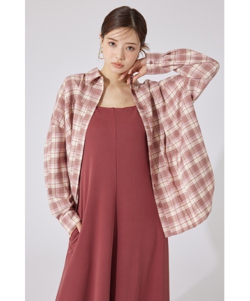 rienda（リエンダ）の「リラックスカットキャミワンピース 秋服 夏服（ワンピース・レディース・バーガンディー/ベージュ/ブラック・FREE）」の10枚目の写真