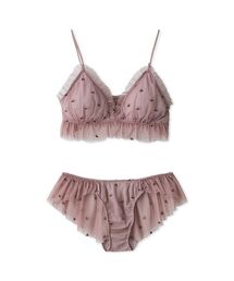 gelato pique | チェリー柄チュールブラ＆ショーツセット(ブラ&ショーツ)