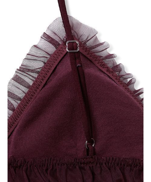 gelato pique（ジェラートピケ）の「チェリー柄チュールブラ＆ショーツセット（ブラ&ショーツ・レディース・ピンク/バーガンディー・F）」の8枚目の写真