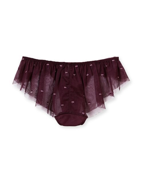 gelato pique（ジェラートピケ）の「チェリー柄チュールブラ＆ショーツセット（ブラ&ショーツ・レディース・ピンク/バーガンディー・F）」の11枚目の写真