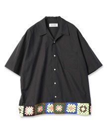DISCOVERED | HEM CROCHET OPEN COLLAR SHIRTS(シャツ/ブラウス)