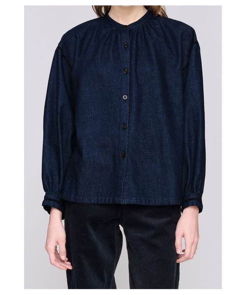 A.P.C.（アーペーセー）の「BLOUSE BETH（シャツ/ブラウス・レディース・ネイビー/ダークブルー・36/34/38）」の5枚目の写真