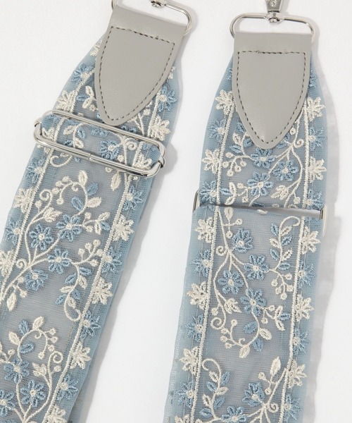 GLOBAL WORK（グローバルワーク）の「太幅刺繍スマホショルダー/581096（その他小物・レディース・ホワイト/ライトピンク/グリーン系その他4/ブラック・FREE）」の8枚目の写真