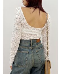 EVRIS | バックオープンレーストップス(Tシャツ/カットソー)