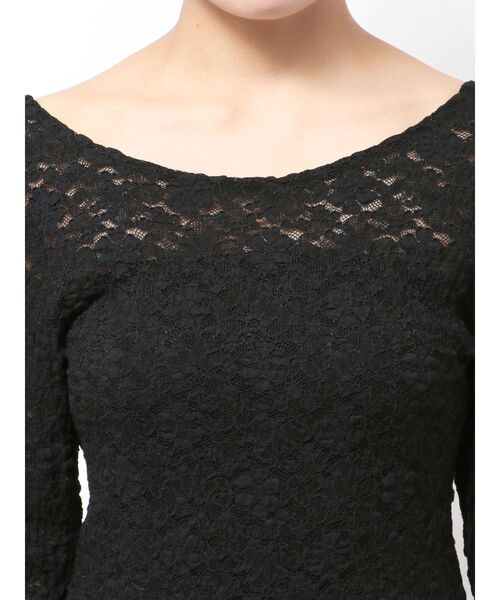 EVRIS(エヴリス)の「バックオープンレーストップス(Tシャツ/カットソー・レディース・ブルー/ブラック/ホワイト/ボルドー・FREE)」の17枚目の写真