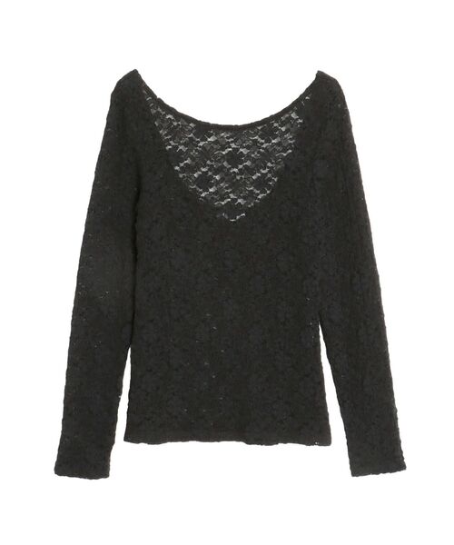 EVRIS（エヴリス）の「バックオープンレーストップス（Tシャツ/カットソー・レディース・ブルー/ブラック/ホワイト/ボルドー・FREE）」の13枚目の写真