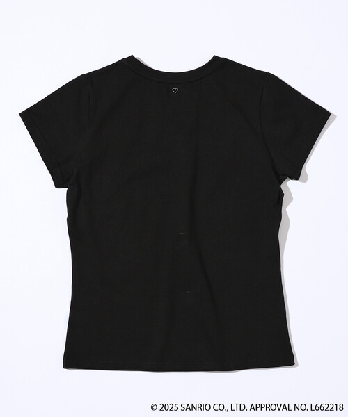 BASICKS(ベイシックス)の「BASICKS × SANRIO × Firsthand/ベイシックス × サンリオ × ファーストハンド x <My Melody><Kuromi> LOGO CONPACT TEE(Tシャツ/カットソー・レディース・ブラック/ホワイト・FREE)」の13枚目の写真