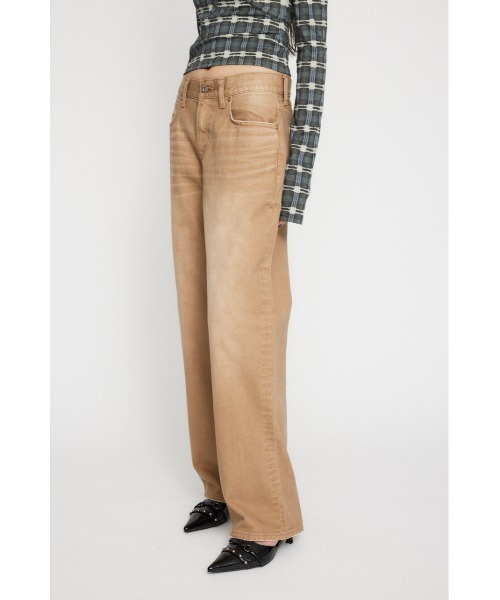 LAGUA GEM（ラグアジェム）の「COLOR VINTAGE ストレートデニム（デニムパンツ・レディース・カーキ/ベージュ・22inch/23inch/24inch/25inch/26inch）」の8枚目の写真