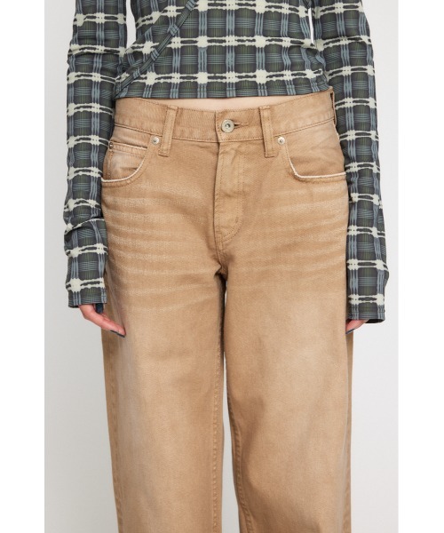 LAGUA GEM（ラグアジェム）の「COLOR VINTAGE ストレートデニム（デニムパンツ・レディース・カーキ/ベージュ・22inch/23inch/24inch/25inch/26inch）」の12枚目の写真