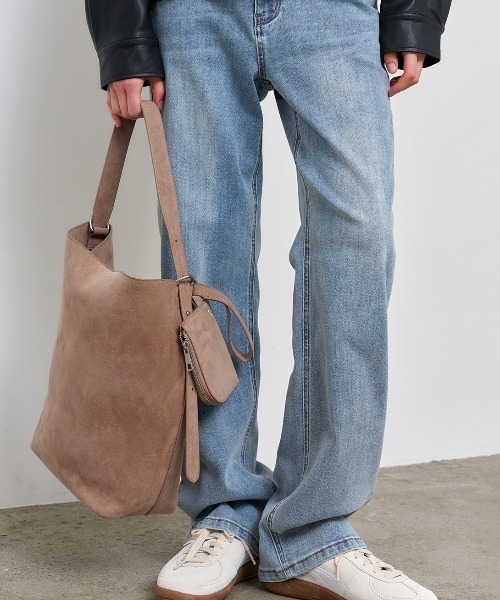 GENERAL IDEA(ジェネラルアイデア)の「GENERAL IDEA/ジェネラルアイディア eco suede basket shoulder bag ショルダーバッグ(ショルダーバッグ・レディース・キャメル/ベージュ/ブルー・FREE)」の10枚目の写真