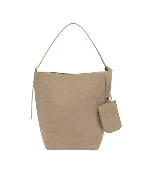 GENERAL IDEA(ジェネラルアイデア)の「GENERAL IDEA/ジェネラルアイディア eco suede basket shoulder bag ショルダーバッグ(ショルダーバッグ・レディース・キャメル/ベージュ/ブルー・FREE)」の4枚目の写真