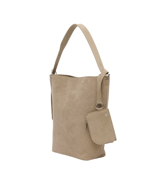 GENERAL IDEA(ジェネラルアイデア)の「GENERAL IDEA/ジェネラルアイディア eco suede basket shoulder bag ショルダーバッグ(ショルダーバッグ・レディース・キャメル/ベージュ/ブルー・FREE)」の5枚目の写真