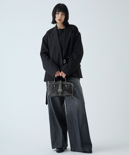 VELNUS（ベルナス）の「【VELNUS】Vintage design Boston shoulder handbag/ヴィンテージデザイン ボストンショルダーハンドバッグ（ショルダーバッグ・メンズ・ブラック・FREE）」の11枚目の写真