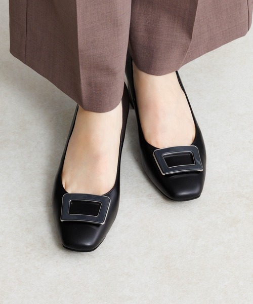 卑弥呼(ヒミコ)の「【卑弥呼】スクエアバックルチャンキーヒールパンプス/653302(パンプス・レディース・ダークブラウン/ブルー系その他2/ブラック/オフホワイト/ライトピンク・24.0cm/23.5cm/24.5cm/25.5cm/23.0cm/22.5cm/22.0cm/25.0cm/21.5cm/26.0cm/26.5cm)」の15枚目の写真