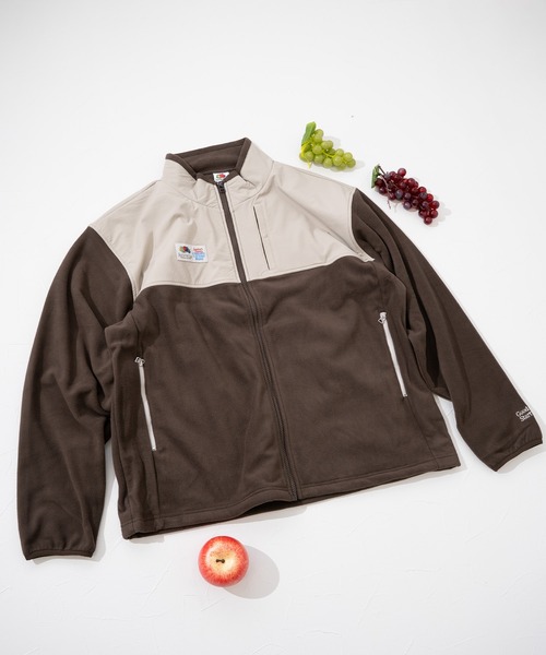 FRUIT OF THE LOOM(フルーツオブザルーム)の「COZY SOFT FLEECE BLOUSON / フルジップフリース / ブルゾン(ブルゾン・メンズ・ブラウン/アイボリー/ブラック・M/L/XL/S)」の1枚目の写真